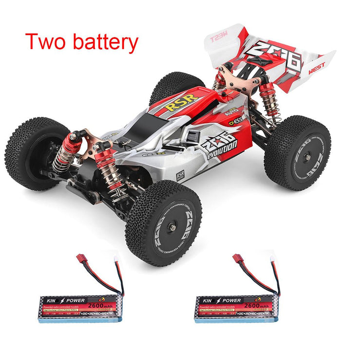 Wltoys 144001 1/14 2.4G 4WD High Speed Racing RC Car Vehicle Models 60km/h Two Battery 7.4V 2600mAh - Shopsta EU