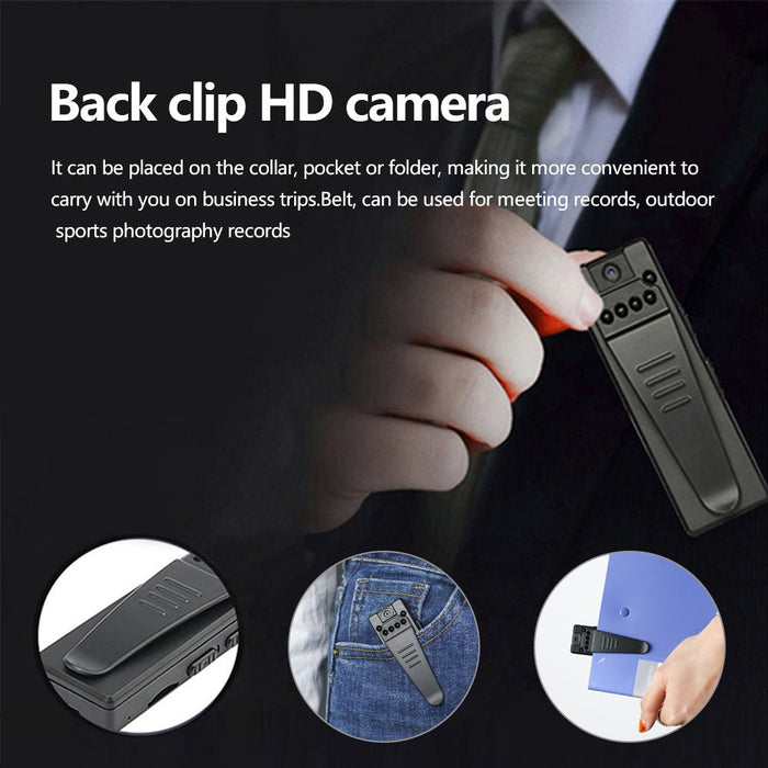 Z8 Mini HD Camera - 1080P Back Clip Night Vision Micro USB Camera, Small and Portable - Ideal for Discreet Surveillance and Recording - Shopsta EU